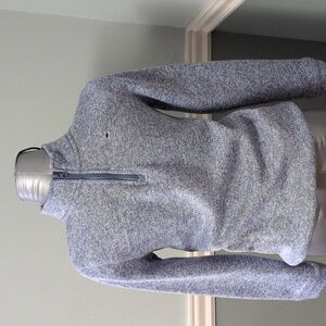 Crown & Ivy boys Heathered Blue Zip-Up Sweater. Size L 12-14.Never been worn.